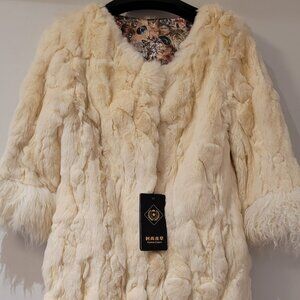Real fur coat